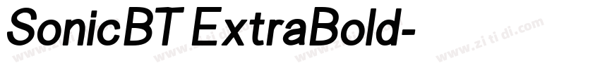 SonicBT ExtraBold字体转换